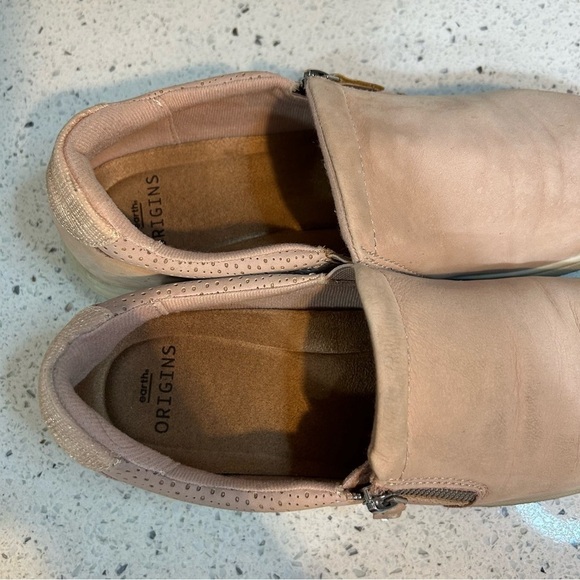 Earth Origins Elsie Pink Leather Slip On Casual Sneaker - Picture 4 of 11